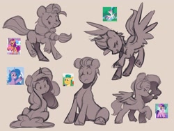 Size: 4096x3072 | Tagged: safe, artist:chub-wub, imported from derpibooru, hitch trailblazer, izzy moonbow, pipp petals, sunny starscout, zipp storm, earth pony, pegasus, pony, unicorn, spoiler:g5, spoiler:my little pony: tell your tale, :p, cute, female, g5, high res, male, mane five (g5), mare, my little pony: tell your tale, pipp is short, screencap reference, size difference, sketch, stallion, tongue out