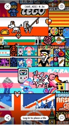 Size: 718x1292 | Tagged: safe, imported from derpibooru, trixie, bee, insect, pony, sylveon, april fools, asexual pride flag, bisexual pride flag, cape, clothes, deltarune, female, game boy, hat, heart, kirby, kirby (series), lego, lesbian pride flag, male, mare, minecraft, nonbinary pride flag, pipis, pixel art, pokémon, pride, pride flag, r/place, reddit, scp, spamton, the beatles, trans female, trans trixie, transgender, transgender pride flag, trap, trixie's cape, trixie's hat, union jack