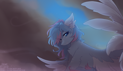 Size: 5000x2920 | Tagged: safe, artist:dedfriend, imported from derpibooru, oc, oc only, pegasus, pony, solo