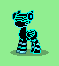 Size: 59x66 | Tagged: safe, artist:dematrix, imported from derpibooru, oc, oc:z3-phyr-768h, pegasus, pony, robot, robot pony, pony town, futuristic, green background, male, neon, picture for breezies, pixel art, simple background, solo, stallion