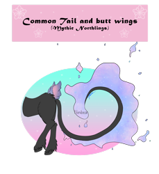 Size: 2346x2556 | Tagged: safe, artist:niniibear, imported from derpibooru, oc, oc only, pony, butt wings, simple background, solo, tail, transparent background, wings