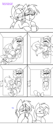 Size: 3000x6976 | Tagged: safe, artist:feather_bloom, imported from derpibooru, oc, oc:blue_skies, oc:feather_bloom, earth pony, pegasus, pony, bed, bedroom, comic, couple, drink, duo, funny, majestic as fuck, mug, simple background, sketch, sleeping together, sleepy, unamused