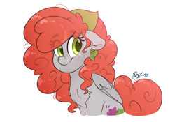 Size: 5000x3500 | Tagged: safe, artist:fluffyxai, imported from derpibooru, oc, oc only, oc:scenic spatter, pegasus, chest fluff, fluffy mane, freckles, simple background, smiling, solo, transparent background