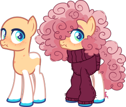 Size: 4457x3783 | Tagged: safe, artist:kurosawakuro, imported from derpibooru, oc, earth pony, pony, bald, base used, clothes, offspring, parent:cheese sandwich, parent:pinkie pie, parents:cheesepie, simple background, solo, sweater, transparent background, turtleneck