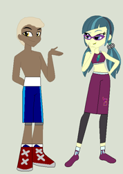 Size: 462x648 | Tagged: safe, artist:matthewjabeznazarioa, imported from derpibooru, herald, juniper montage, sealed scroll, human, equestria girls, crossover, equestria girls-ified, exeron fighters, exeron outfit, martial arts kids, martial arts kids outfit