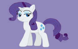 Size: 1024x640 | Tagged: safe, artist:mariosonicfan16, imported from derpibooru, rarity, unicorn, lidded eyes, looking back, smiling, smirk