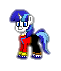 Size: 61x71 | Tagged: safe, artist:dematrix, imported from derpibooru, pony, unicorn, pony town, canterlot wedding 10th anniversary, clothes, male, pixel art, simple background, solo, stallion, suit, transparent background