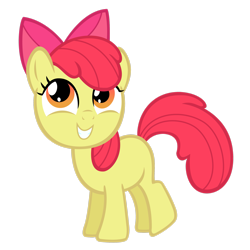 Size: 2449x2449 | Tagged: safe, artist:ashidaru, imported from derpibooru, apple bloom, earth pony, pony, adorabloom, apple bloom's bow, bow, cute, female, filly, foal, hair bow, high res, simple background, solo, transparent background, vector