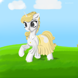 Size: 8000x8000 | Tagged: safe, artist:edenpegasus, imported from derpibooru, oc, oc only, unicorn, clothes, cloud, female, grass, grass field, high res, mare, scenery, windmill