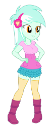 Size: 1490x3344 | Tagged: safe, alternate version, artist:gmaplay, imported from derpibooru, lyra heartstrings, equestria girls, breasts, busty lyra heartstrings, female, hand on hip, short legs, simple background, solo, transparent background