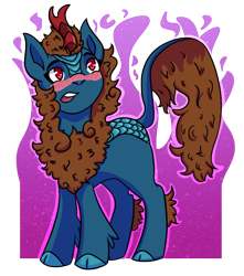 Size: 1000x1131 | Tagged: safe, artist:hiddenfaithy, imported from derpibooru, oc, oc only, oc:starflame, kirin, pony, blushing, brown mane, commission, old art, simple background, solo, transparent background