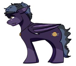 Size: 1918x1669 | Tagged: safe, artist:hiddenfaithy, imported from derpibooru, oc, oc only, oc:dusk wind, bat pony, pony, coat markings, jewelry, necklace, scar, side view, simple background, socks (coat markings), solo, transparent background