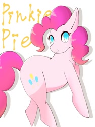 Size: 900x1200 | Tagged: safe, artist:sc_kis_rko, imported from derpibooru, pinkie pie, earth pony, pony, female, mare, simple background, solo, white background