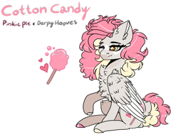 Size: 1280x990 | Tagged: safe, artist:sparky-boi, imported from derpibooru, oc, oc:cotton candy, pegasus, pony, female, magical lesbian spawn, mare, offspring, parent:pinkie pie, parent:princess luna, parents:lunapie, simple background, solo, white background