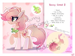 Size: 1200x900 | Tagged: safe, artist:liquorice_sweet, imported from derpibooru, oc, oc only, oc:sunny comet, pony, unicorn, solo