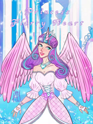 Size: 1280x1708 | Tagged: safe, artist:ladyadalicia, imported from derpibooru, princess flurry heart, human, alicorn humanization, clothes, dress, female, horned humanization, humanized, jewelry, necklace, older, older flurry heart, solo, winged humanization