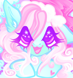 Size: 2000x2149 | Tagged: safe, artist:kittenhijnx, imported from derpibooru, minty, earth pony, pony, a very minty christmas, :d, anime eyes, christmas, curly hair, curly mane, ear fluff, face, female, g3, hat, holiday, hoof heart, icon, mare, open mouth, open smile, pastel, pink mane, santa hat, smiling, solo, sparkly eyes, wingding eyes