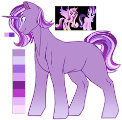 Size: 1174x1149 | Tagged: safe, artist:purplegrim40, imported from derpibooru, princess cadance, starlight glimmer, oc, pony, unicorn, horn, magical lesbian spawn, male, offspring, parent:princess cadance, parent:starlight glimmer, simple background, stallion, transparent background, unicorn oc