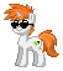 Size: 204x228 | Tagged: safe, artist:megavasiliy007, derpibooru exclusive, imported from derpibooru, oc, oc only, oc:darkmind, pony, unicorn, pony town, blind, glasses, horn, male, simple background, smiling, solo, stallion, sunglasses, transparent background