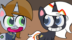 Size: 3840x2160 | Tagged: safe, artist:pearmare animation, edit, imported from derpibooru, screencap, oc, oc:littlepip, oc:velvet remedy, pony, unicorn, fallout equestria, my little pony: pony life, duo, g4, g4 to g4.5, g4.5, generation leap, horn, parody, unicorn oc, video at source, youtube link