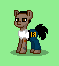 Size: 59x66 | Tagged: safe, artist:dematrix, imported from derpibooru, earth pony, pony, pony town, blood, carl johnson, clothes, grand theft auto, green background, gta san andreas, male, pixel art, rockstar, simple background, solo, stallion