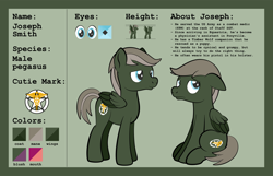 Size: 1920x1235 | Tagged: safe, artist:alexdti, imported from derpibooru, oc, oc:joseph smith, pegasus, pony, male, reference sheet, solo, stallion