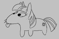 Size: 194x129 | Tagged: safe, twilight sparkle, pony, aggie.io, female, lowres, mare, monochrome, simple background, snoofa, tongue out, whiskers