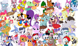 Size: 1978x1172 | Tagged: artist needed, safe, edit, imported from derpibooru, apple bloom, babs seed, cream puff, diamond tiara, dinky hooves, featherweight, pipsqueak, pound cake, princess flurry heart, pumpkin cake, rumble, scootaloo, shady daze, silver spoon, skeedaddle, snails, snips, strike, sweetie belle, tender taps, truffle shuffle, twist, alicorn, bird, cat, dog, duck, human, pegasus, pig, pony, rabbit, skunk, unicorn, animal, babs bunny, buster bunny, colt, dewey, disney, elmyra duff, female, fifi la fume, filly, foal, hamton pig, huey, louie, male, plucky duck, rooster, scooby doo, scrappy doo, simple background, tiny toon adventures, tom and jerry, webby vanderquack, white background, younger