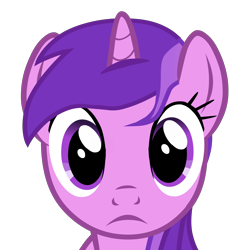 Size: 5000x5000 | Tagged: safe, artist:age3rcm, imported from twibooru, amethyst star, sparkler, pony, unicorn, bust, female, frown, horn, image, looking at you, mare, mare stare, png, portrait, simple background, solo, stare, transparent background