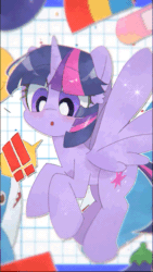 Size: 373x660 | Tagged: safe, artist:lexiedraw, imported from derpibooru, twilight sparkle, alicorn, pony, :d, :o, animated, animated at source, blinking, blushing, cute, emoji, exclamation point, eyebrows, eyebrows visible through hair, eyes closed, female, gif, mare, open mouth, open smile, smiling, solo, sparkles, spread wings, twiabetes, twilight sparkle (alicorn), wings