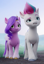 Size: 500x730 | Tagged: safe, imported from derpibooru, screencap, pipp petals, zipp storm, pegasus, pony, spoiler:my little pony: a new generation, cropped, duo, duo female, female, g5, mare, my little pony: a new generation, pipp is short, siblings, sisters