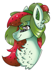 Size: 1440x1973 | Tagged: safe, artist:moonert, imported from derpibooru, oc, oc only, oc:watermelana, pony, bust, chest fluff, ear fluff, female, impossibly large chest fluff, mare, profile, simple background, snow, snowflake, solo, transparent background, wingding eyes