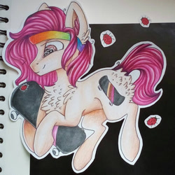 Size: 1228x1228 | Tagged: safe, artist:moonert, imported from derpibooru, earth pony, pony, chest fluff, ear fluff, female, mare, solo, traditional art