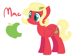 Size: 517x389 | Tagged: safe, artist:luzrboi, artist:selenaede, imported from derpibooru, oc, oc only, oc:mac, pegasus, pony, base used, feminine stallion, hairclip, male, offspring, parent:big macintosh, parent:fluttershy, parents:fluttermac, simple background, solo, stallion, transparent background