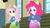 Size: 3410x1920 | Tagged: safe, imported from derpibooru, screencap, fluttershy, pinkie pie, eqg summertime shorts, equestria girls, steps of pep, clothes, cutie mark on clothes, duo, duo female, female, hand on hip, high res, looking at each other, looking at someone, smiling, smiling at each other, wondercolts uniform