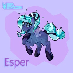 Size: 1440x1440 | Tagged: safe, artist:seasemissary, imported from derpibooru, oc, oc:esper, hybrid, female, parents:hopebra, solo