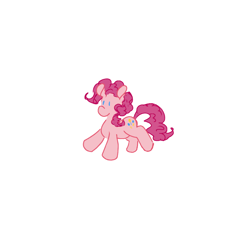 Size: 1000x1000 | Tagged: safe, artist:shiiiny, imported from derpibooru, pinkie pie, earth pony, pony, chibi, digital art, doodle, female, floating, g4, mare, simple background, smol, solo, white background