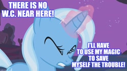 Size: 1280x720 | Tagged: safe, edit, edited screencap, imported from derpibooru, screencap, trixie, boast busters, text