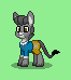 Size: 66x74 | Tagged: safe, artist:dematrix, imported from derpibooru, oc, oc:rendy bolele, donkey, pony, pony town, clothes, green background, male, pixel art, simple background, solo