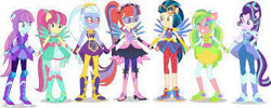 Size: 354x142 | Tagged: safe, artist:amadondawn, imported from derpibooru, moondancer, equestria girls, clothes swap, crystal guardian, shadowbolts, solo