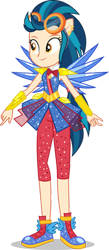 Size: 174x400 | Tagged: safe, artist:amadondawn, imported from derpibooru, indigo zap, equestria girls, clothes swap, crystal guardian, female, goggles, shadow, simple background, smiling, solo, transparent background