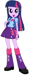 Size: 557x1435 | Tagged: safe, edit, edited screencap, editor:rupahrusyaidi, imported from derpibooru, screencap, twilight sparkle, equestria girls, background removed, boots, clothes, shirt, shoes, simple background, skirt, solo, transparent background