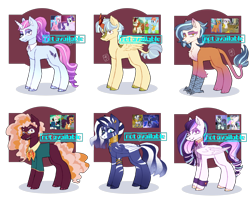 Size: 2650x2200 | Tagged: safe, artist:ririchiyoakva, imported from derpibooru, aloe, autumn blaze, coloratura, princess celestia, princess luna, rarity, saffron masala, svengallop, windy whistles, zecora, alicorn, griffon, kirin, pony, female, magical lesbian spawn, male, mare, offspring, parent:aloe, parent:autumn blaze, parent:coloratura, parent:gilda, parent:princess celestia, parent:princess luna, parent:rarity, parent:saffron masala, parent:svengallop, parent:windy whistles, parent:zecora, screencap reference, simple background, stallion, transparent background