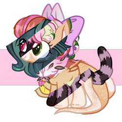 Size: 1450x1450 | Tagged: safe, artist:ririchiyoakva, imported from derpibooru, oc, oc only, cat, cat pony, original species, pony, bow, eyelashes, female, hair bow, heterochromia, mare, simple background, smiling, transparent background