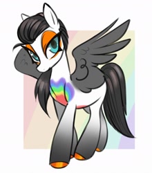 Size: 2504x2840 | Tagged: safe, artist:opalacorn, imported from derpibooru, oc, oc only, pegasus, pony, simple background, solo, white background