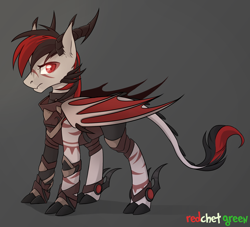Size: 2000x1819 | Tagged: safe, artist:redchetgreen, imported from derpibooru, oc, dracony, dragon, hybrid, pony, solo
