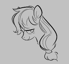 Size: 244x224 | Tagged: safe, applejack, earth pony, pony, aggie.io, female, looking back, lowres, mare, monochrome, simple background, smiling