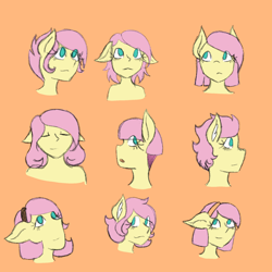 Size: 2048x2048 | Tagged: safe, artist:mintymelody, imported from derpibooru, fluttershy, anthro, short hair, solo