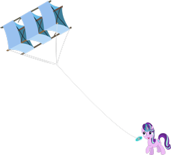 Size: 2573x2330 | Tagged: safe, artist:davidsfire, imported from derpibooru, starlight glimmer, pony, unicorn, female, high res, kite, magic, magic aura, mare, simple background, that pony sure does love kites, transparent background, vector