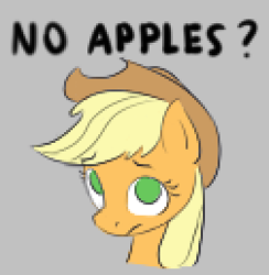 Size: 252x258 | Tagged: safe, artist:alexi148, imported from derpibooru, applejack, earth pony, pony, aggie.io, female, looking at you, mare, megamind, meme, no bitches?, solo